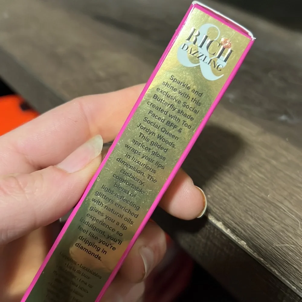💘🌙HP! Too Faced x Jordan Woods Social Butterfly Dazzling Gloss